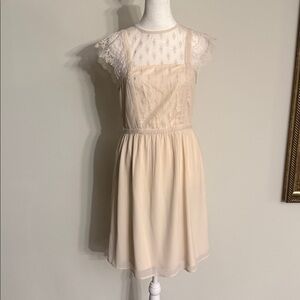 H&M Cream Lace Mini Dress